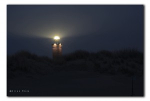 Vuurtoren op het duin bij  Ouddorp