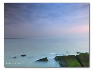 basaltblokken bij de Zuidpier te IJmuiden