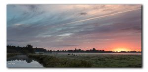 Kleurrijke zonsopkomst in Het Twiske