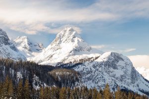 Alpentoppen met sneeuw