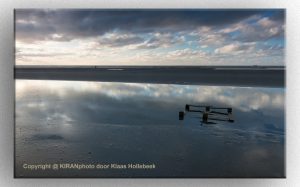 Strand en zonsondergang bij Egmond aan Zee