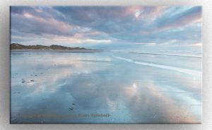 Strand en zonsondergang bij Egmond aan Zee