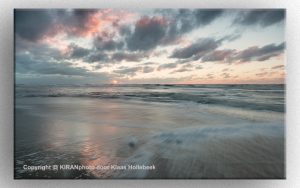 Strand en zonsondergang bij Egmond aan Zee